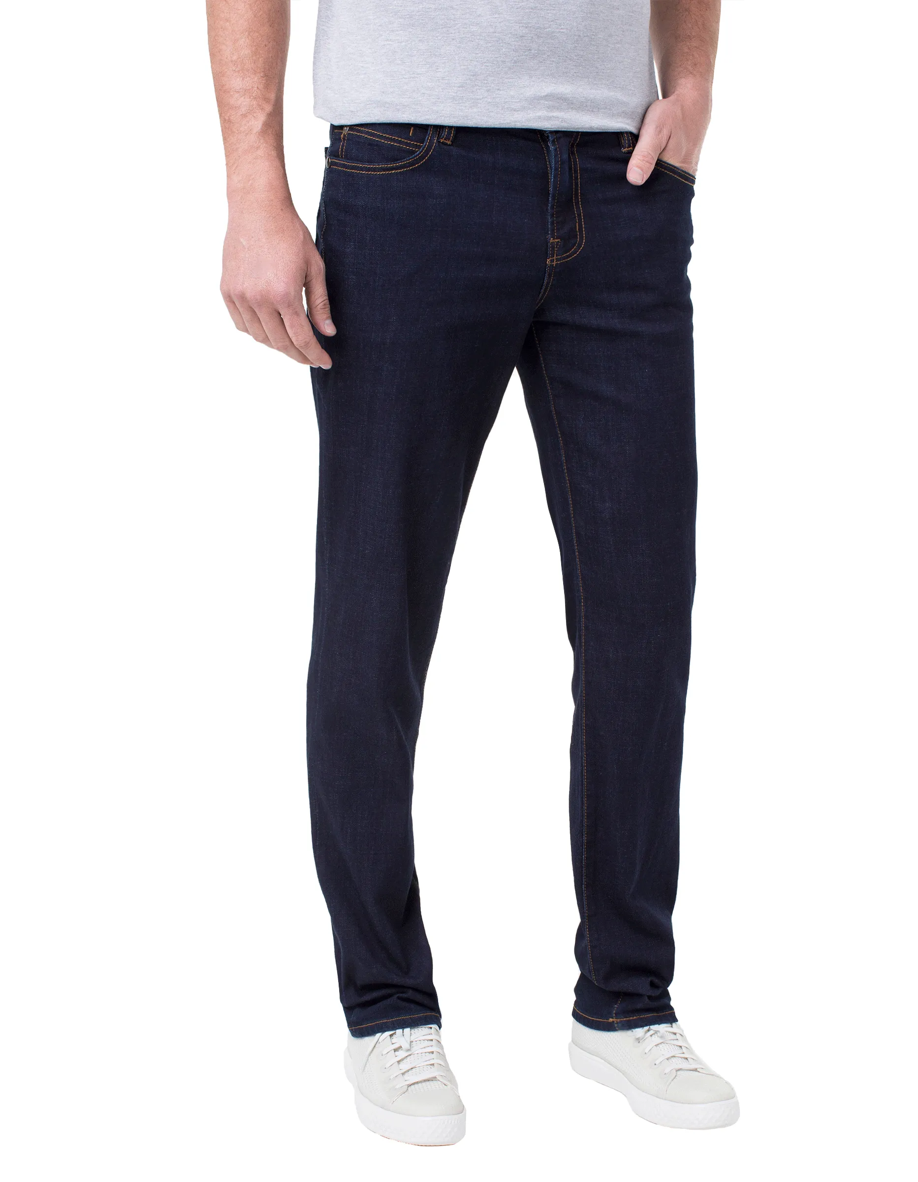Liverpool's Kingston Modern Straight 32in inseam (palo alto dark, modern rinse)