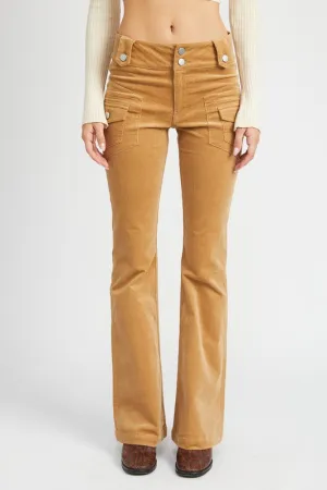 Low Rise Soft Corduroy Pants