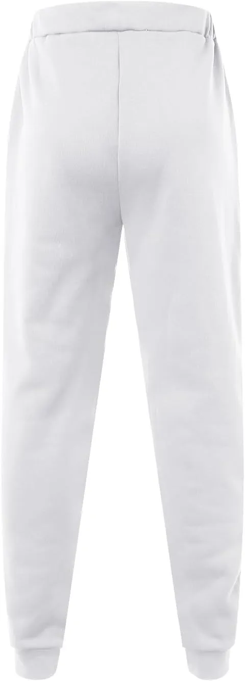 Mens Sweatpants with Pockets Big and Tall Athletic Drawstring Cargo Pants Hiking Outdoor Twill Track Jogging Sweatpants