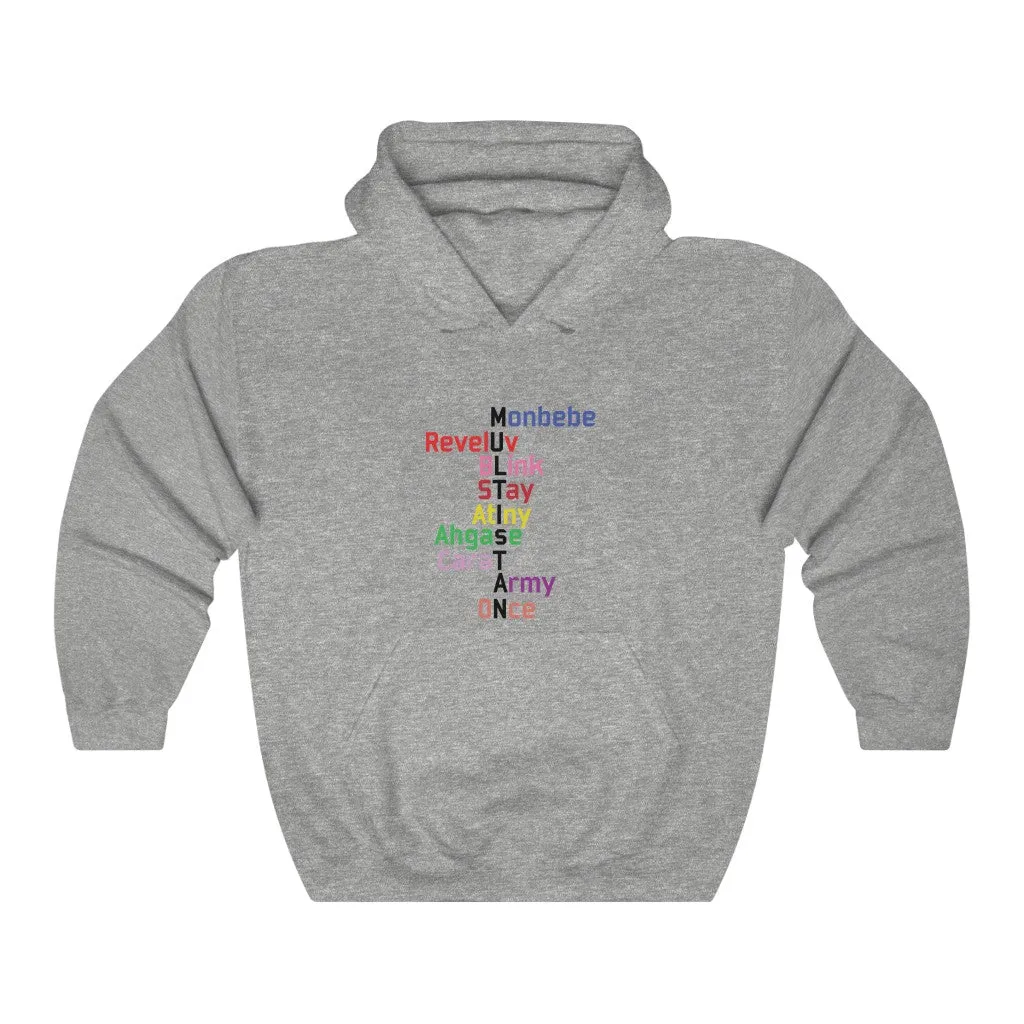 Monbebe Reveluv Blink Stay Atiny Ahgase Carat Army Once Hoodie - Trendy Winter Kpop Hoodies - Kpop Hooded Sweater