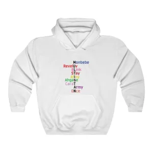 Monbebe Reveluv Blink Stay Atiny Ahgase Carat Army Once Hoodie - Trendy Winter Kpop Hoodies - Kpop Hooded Sweater