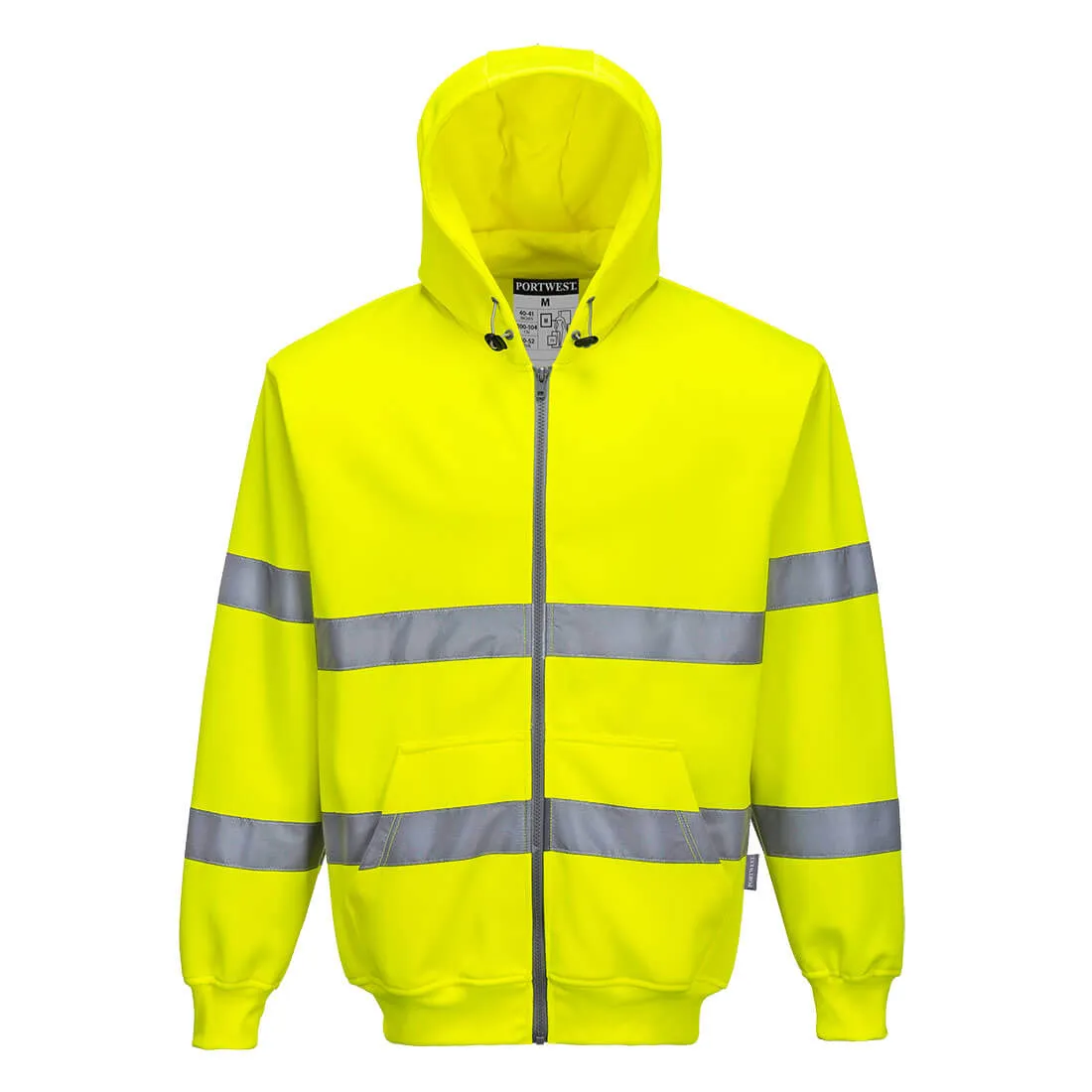 Portwest B305 Hi Vis Zip Front Hoodie