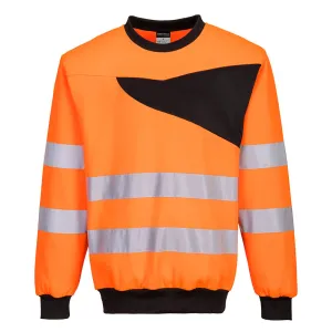 Portwest PW277 PW2 Hi-Vis Crew Neck Sweatshirt