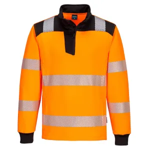 Portwest PW326 PW3 Hi-Vis Quarter Zip Sweatshirt