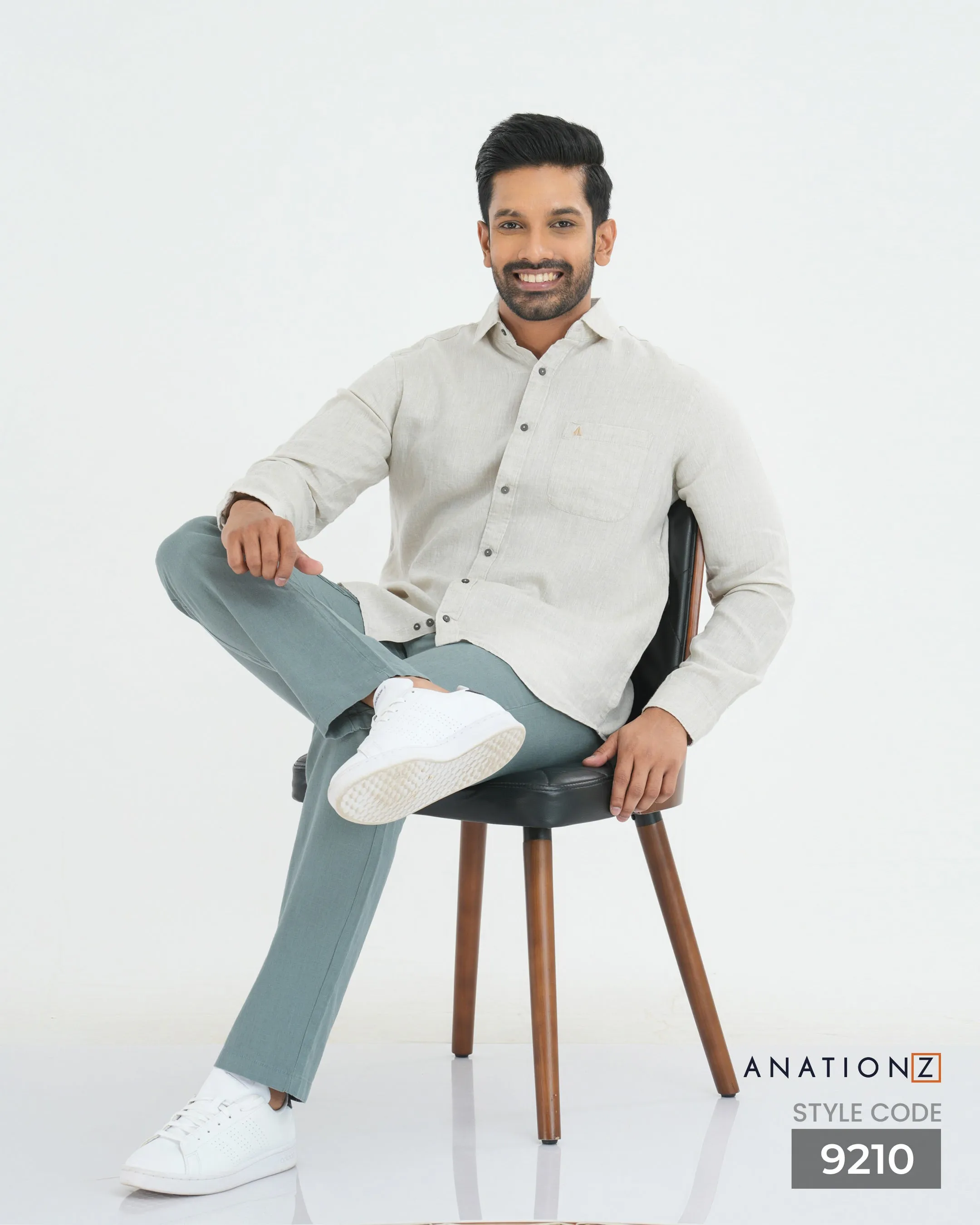 Premium Hemp Long Sleeve Shirt -  Natural