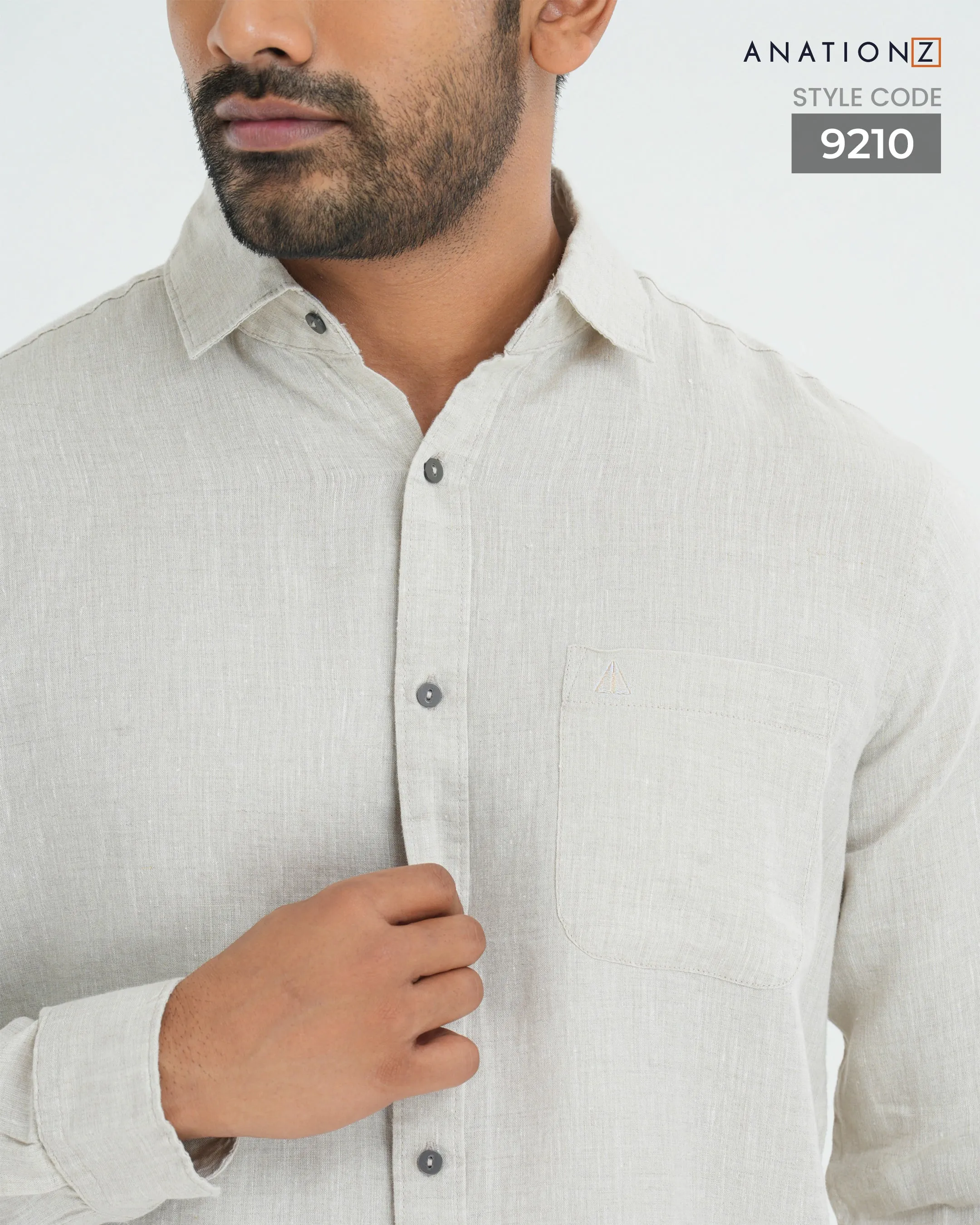 Premium Hemp Long Sleeve Shirt -  Natural