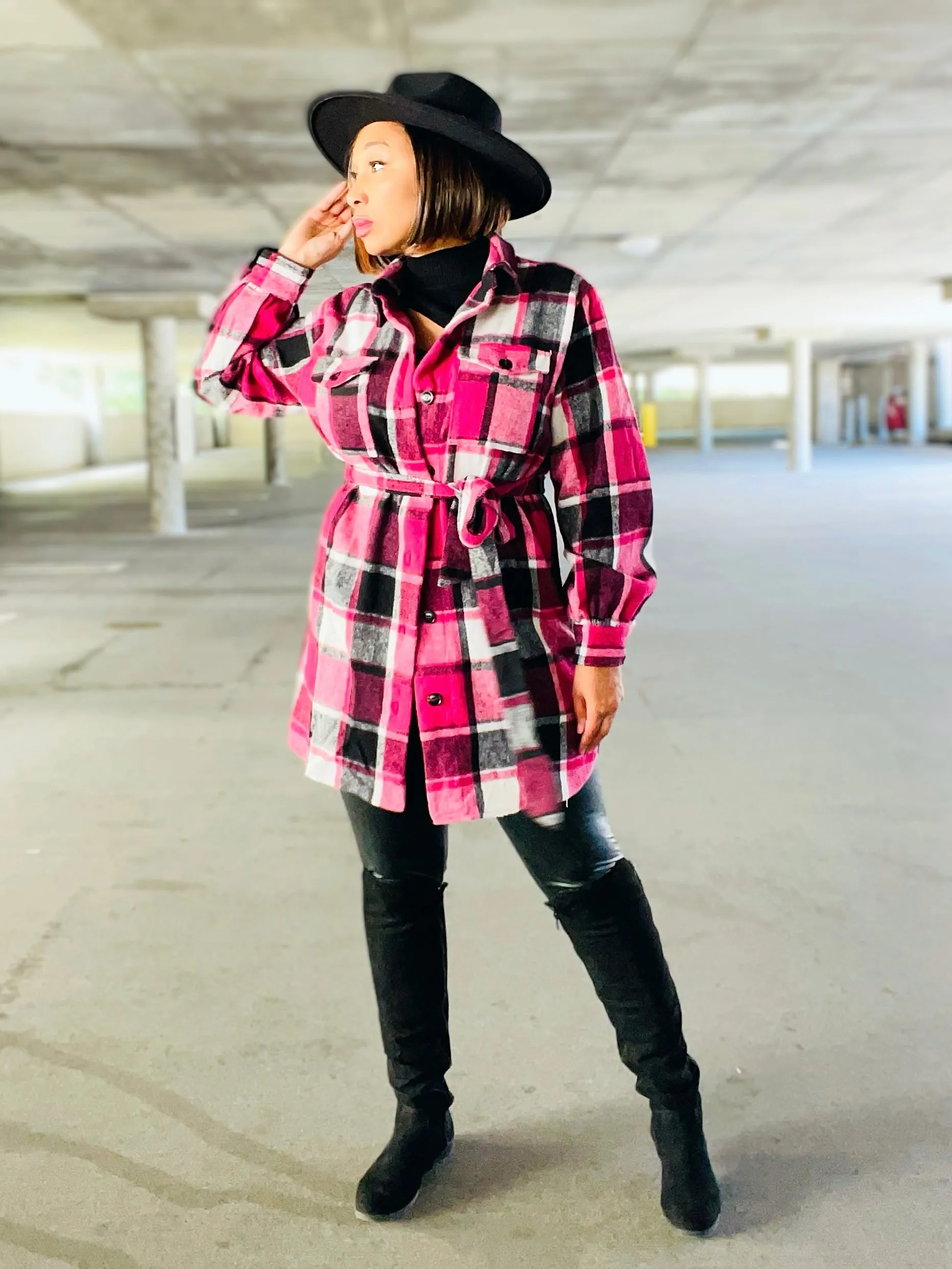 Pretty in Fuchsia Shacket