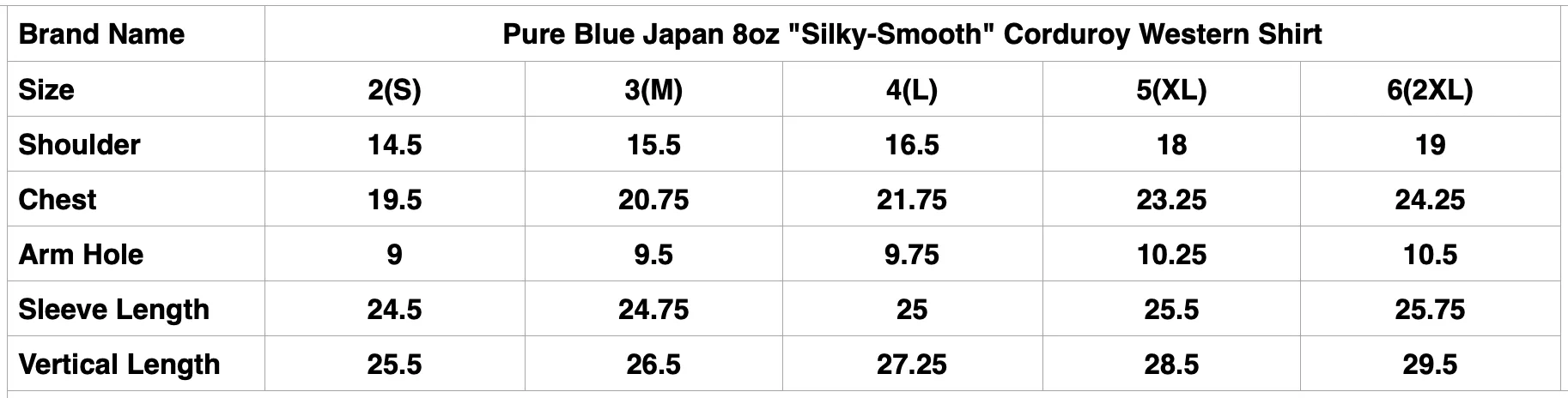 Pure Blue Japan 8oz "Silky-Smooth" Corduroy Western Shirt (Navy)