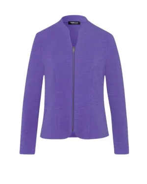 Purple Jacket with Zip and Side Pockets