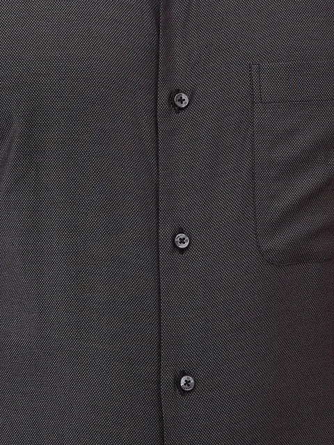 Raymond Men Black Structured Slim Fit Cotton Formal Shirts