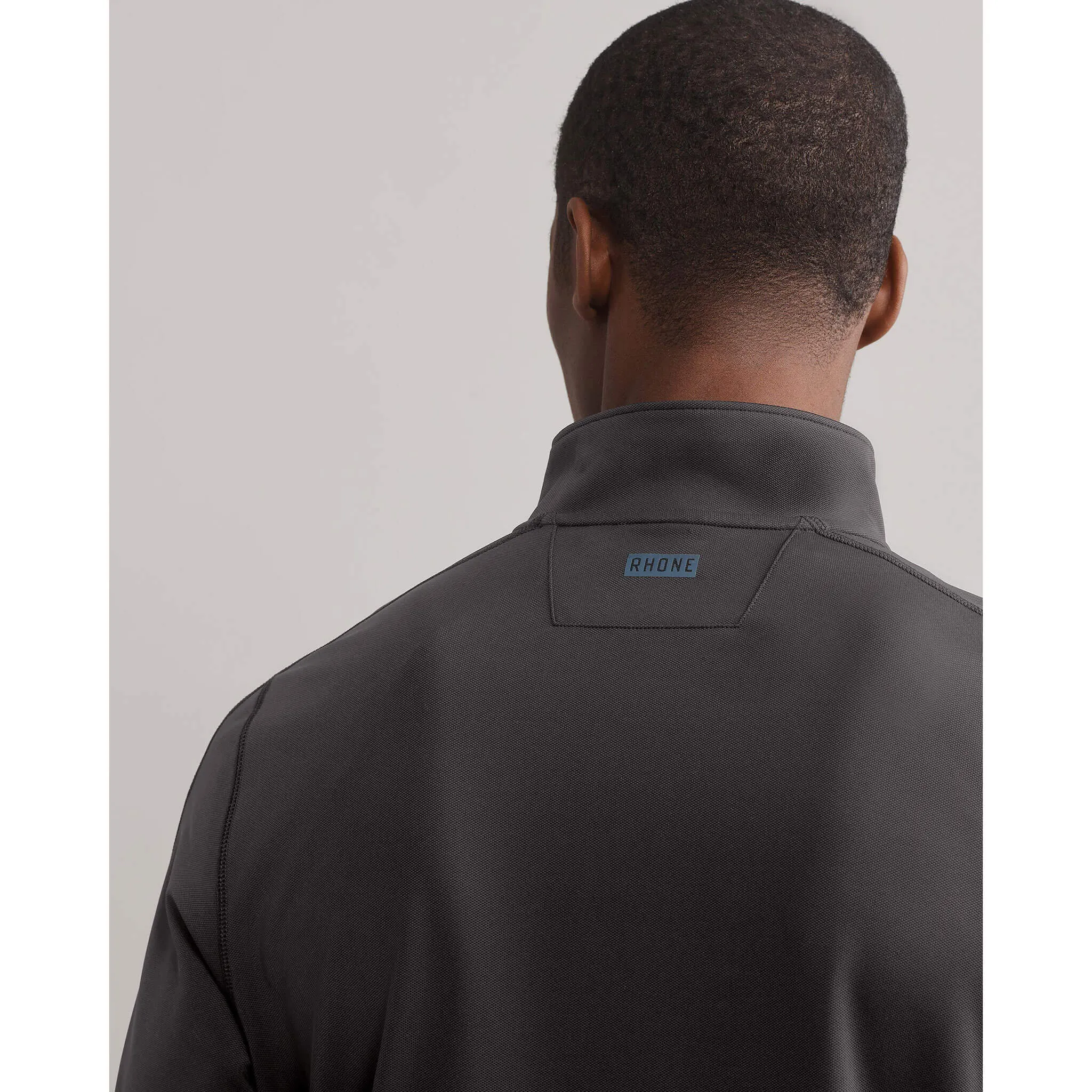 Rhone Men's Rise 1/4 Zip Pullover Sweater - Asphalt