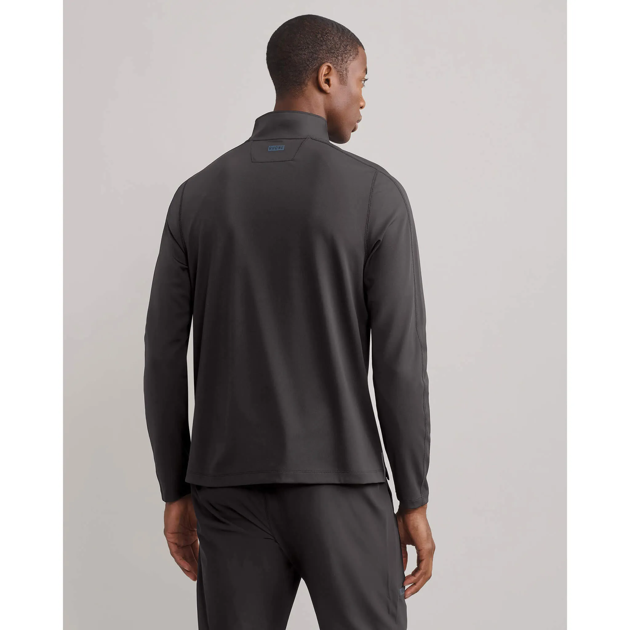 Rhone Men's Rise 1/4 Zip Pullover Sweater - Asphalt