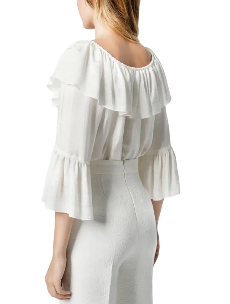 Ruffle Gypset Blouse - SMYTHE