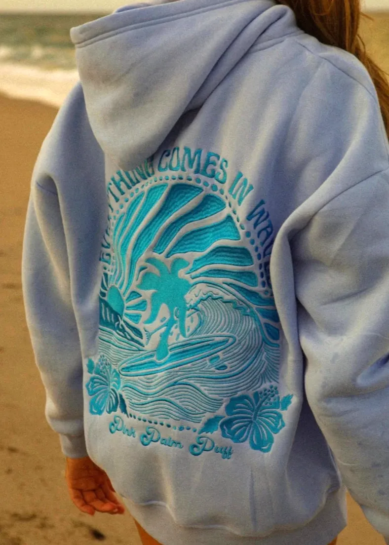 SAGE - OVERSIZED & COMFY SUN-SET HOODIE