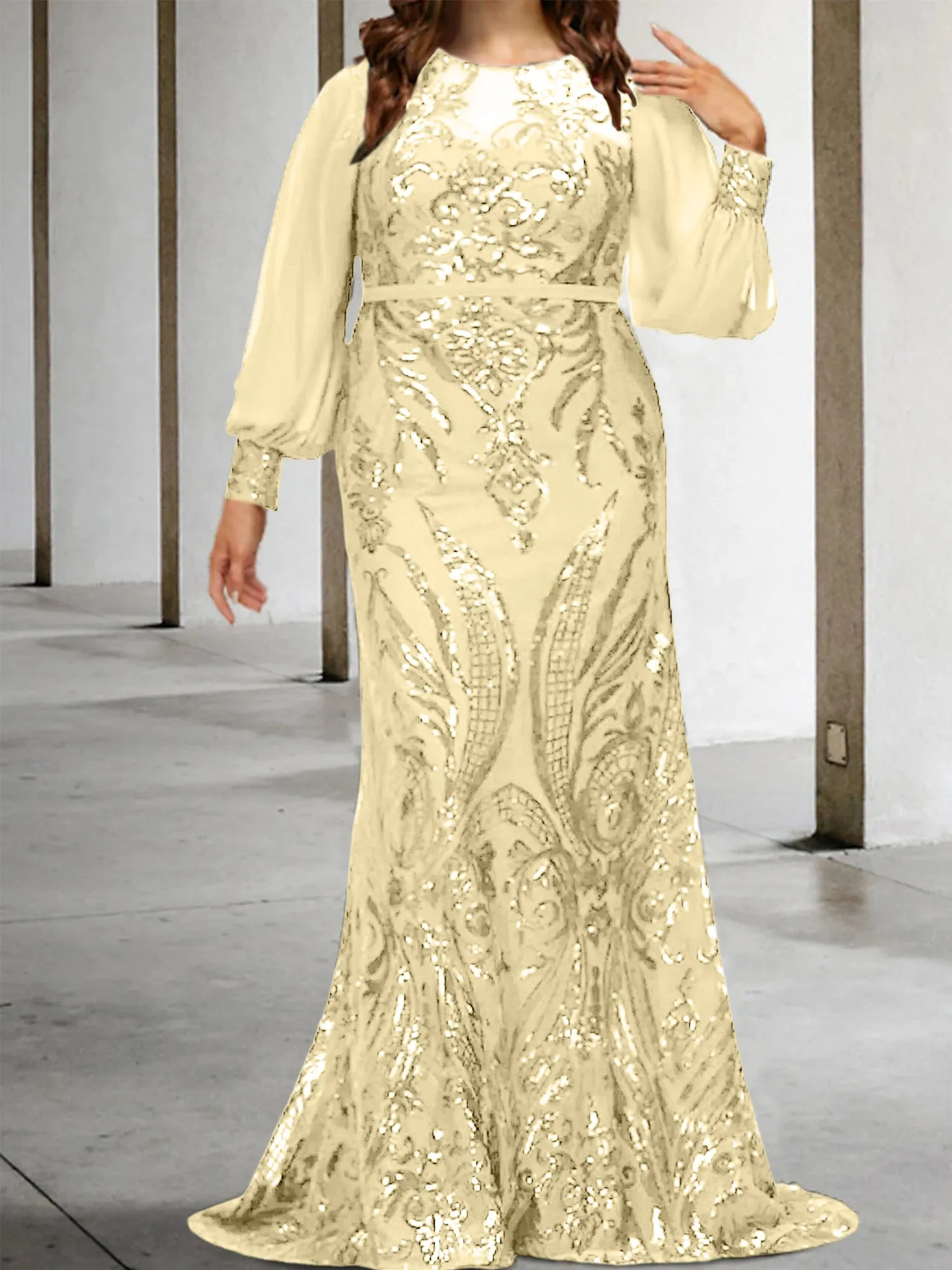 Sheath/Column Mother of the Bride Dresses with Sequins