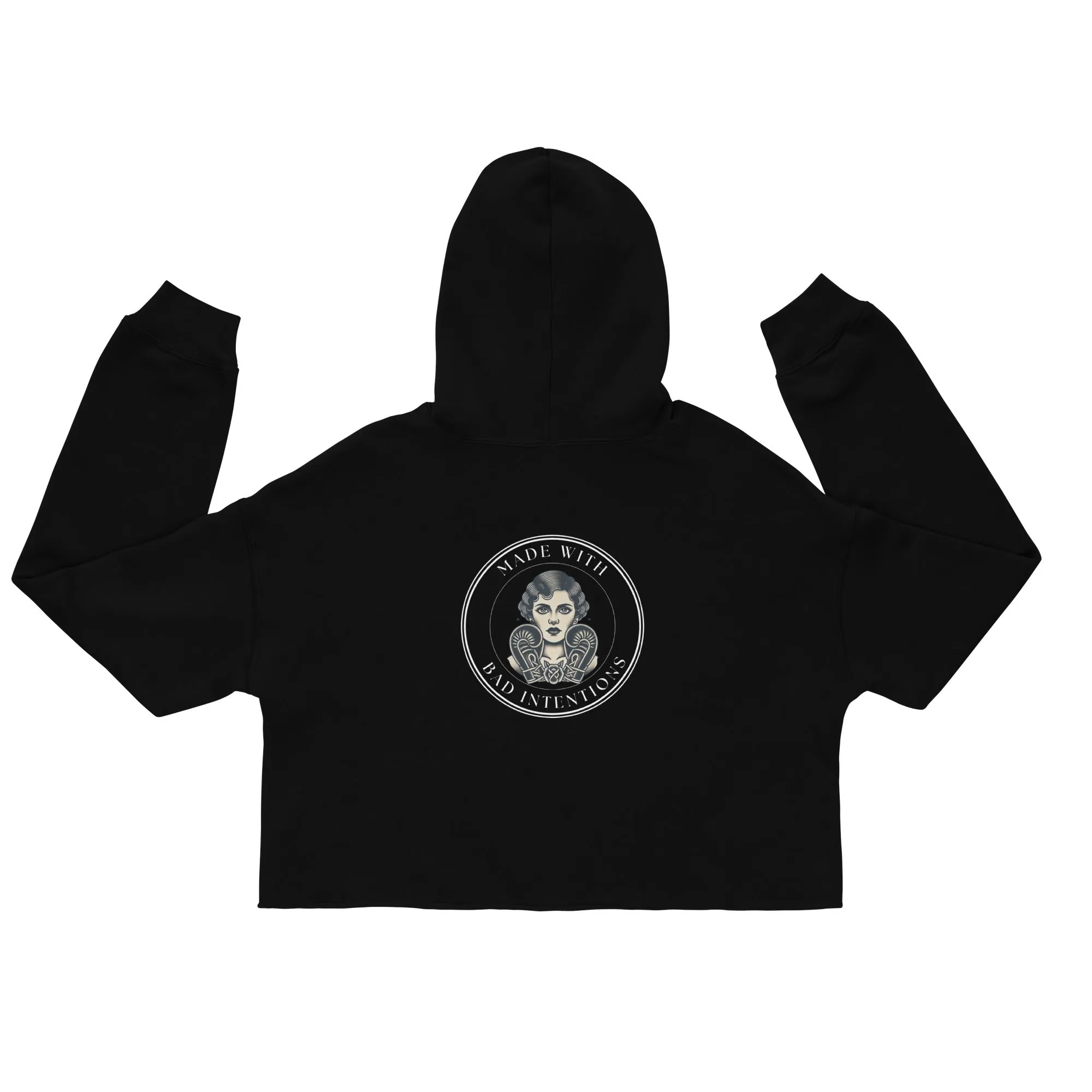 She's a Tattoo Girl, Crop Hoodie