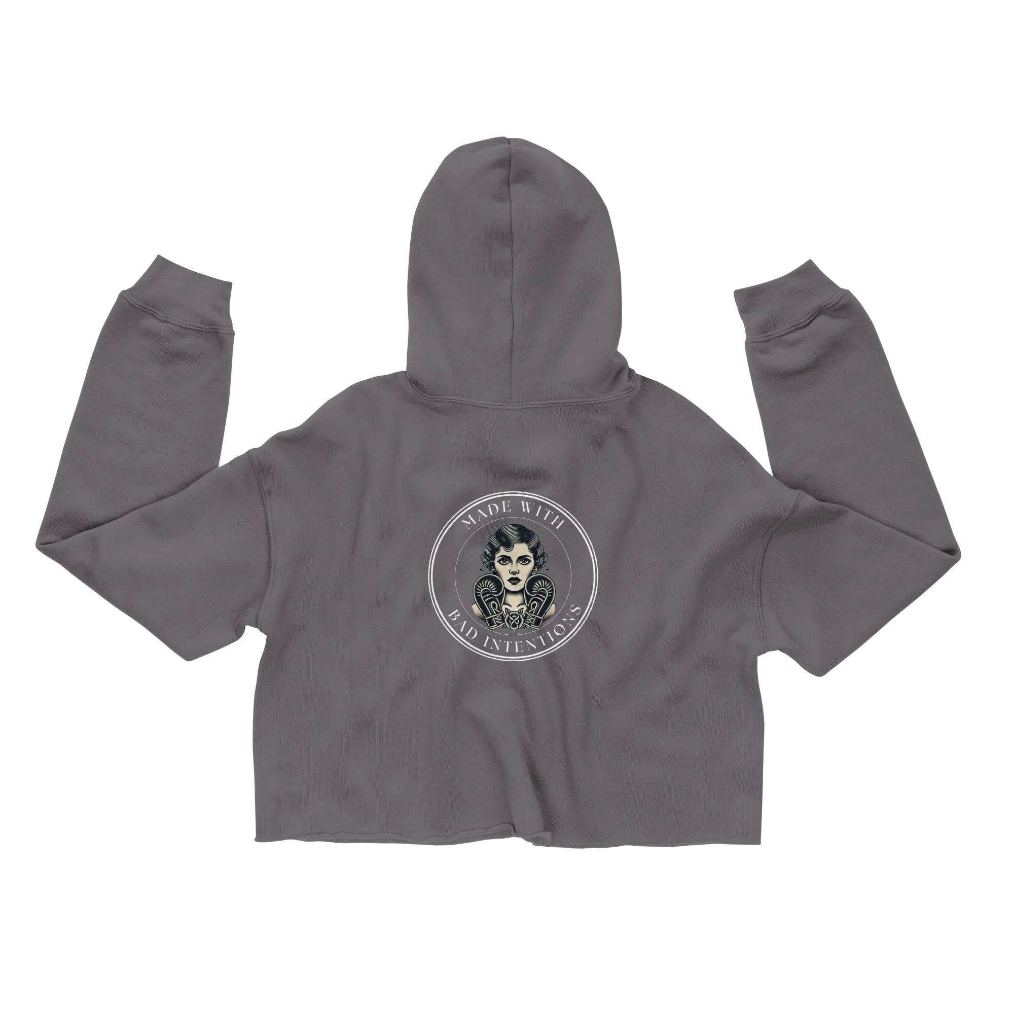 She's a Tattoo Girl, Crop Hoodie
