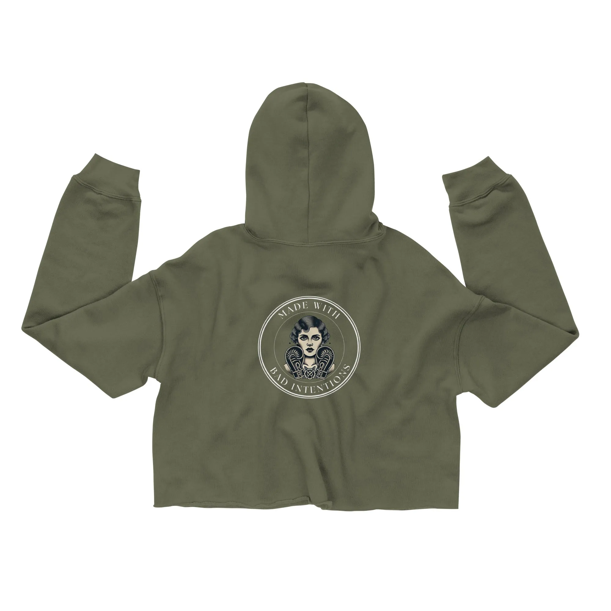 She's a Tattoo Girl, Crop Hoodie