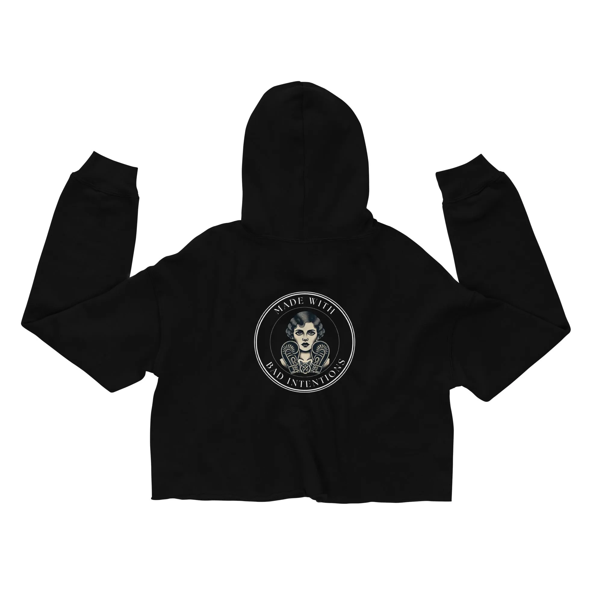 She's a Tattoo Girl, Crop Hoodie