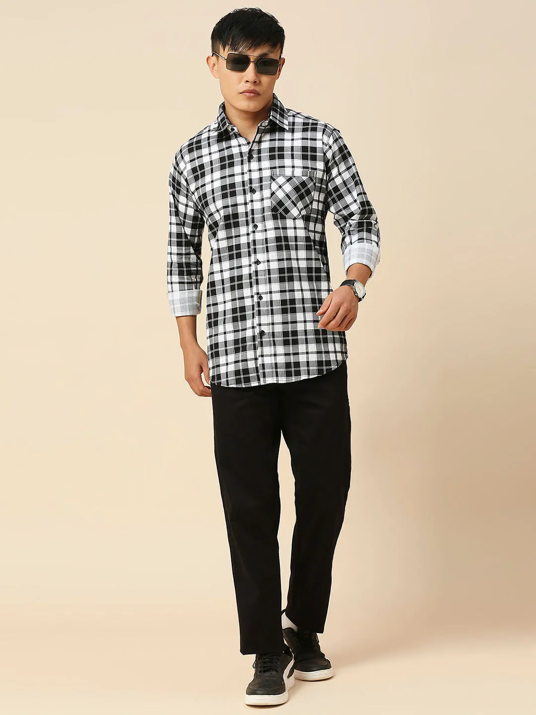 Smooth Checked Men's Shirt