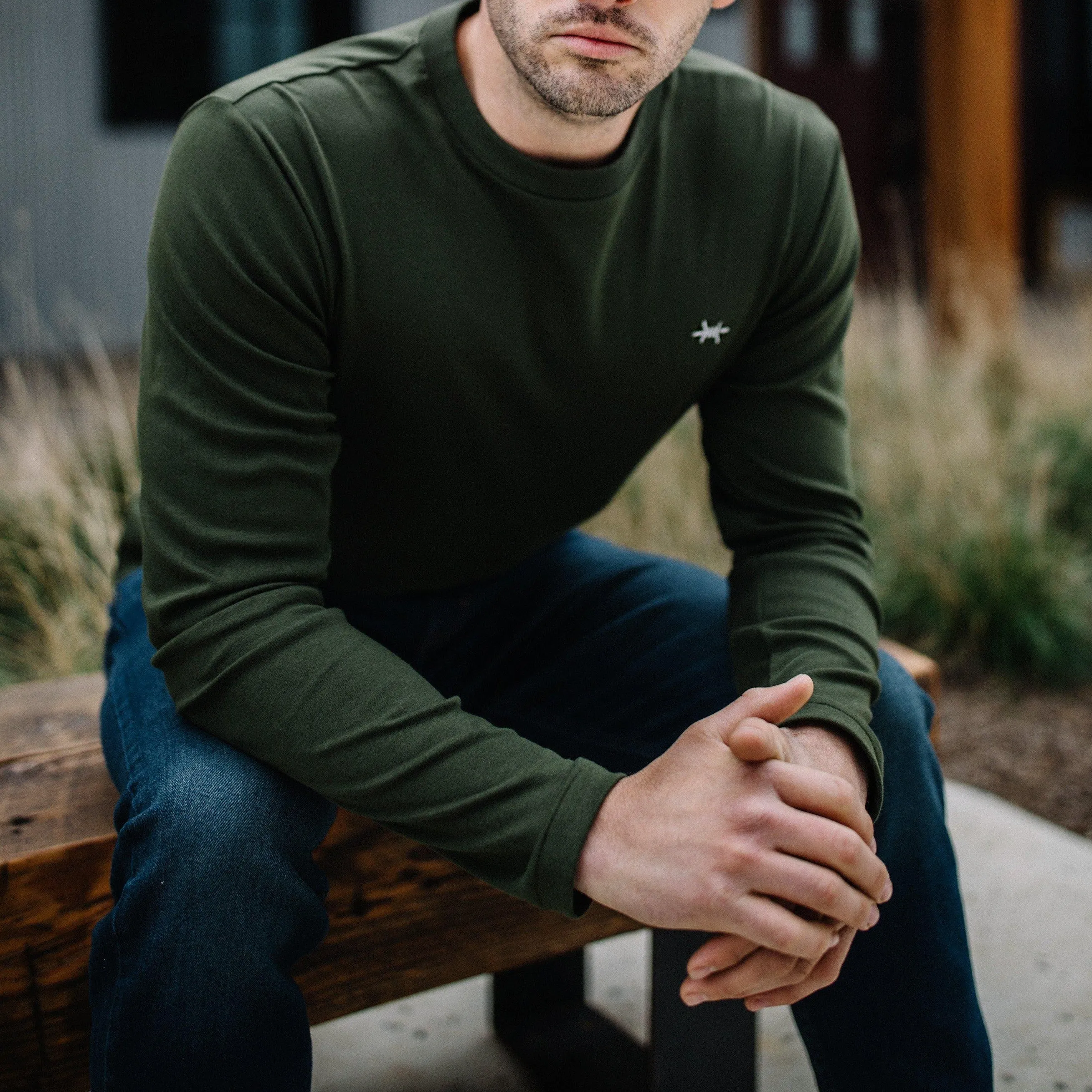 Standard Long-Sleeve Tee - Hunter Green
