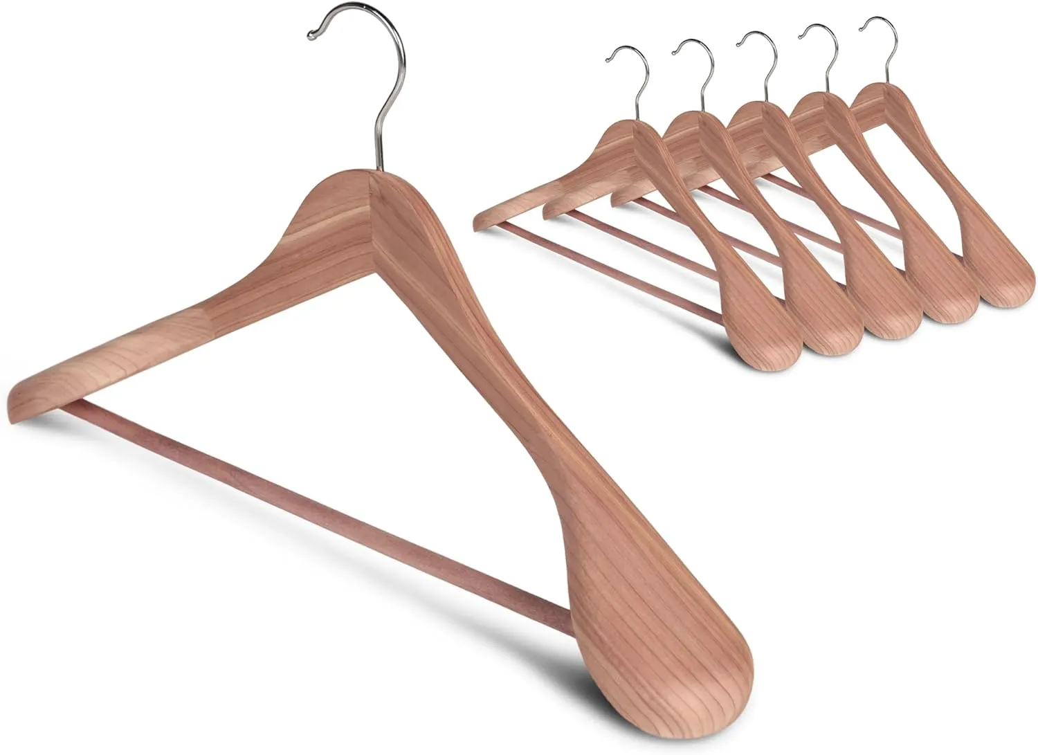 StorageWorks Extra Wide Shoulder Wood Coat Hanger for Coats, Shirts