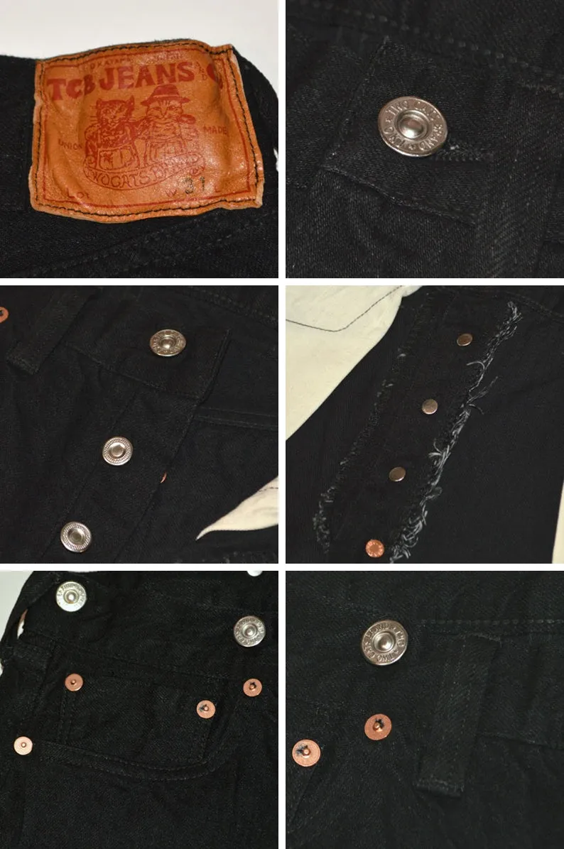 TCB jeans "20's Jeans BKBK" 20's BLACK STRAIGHT
