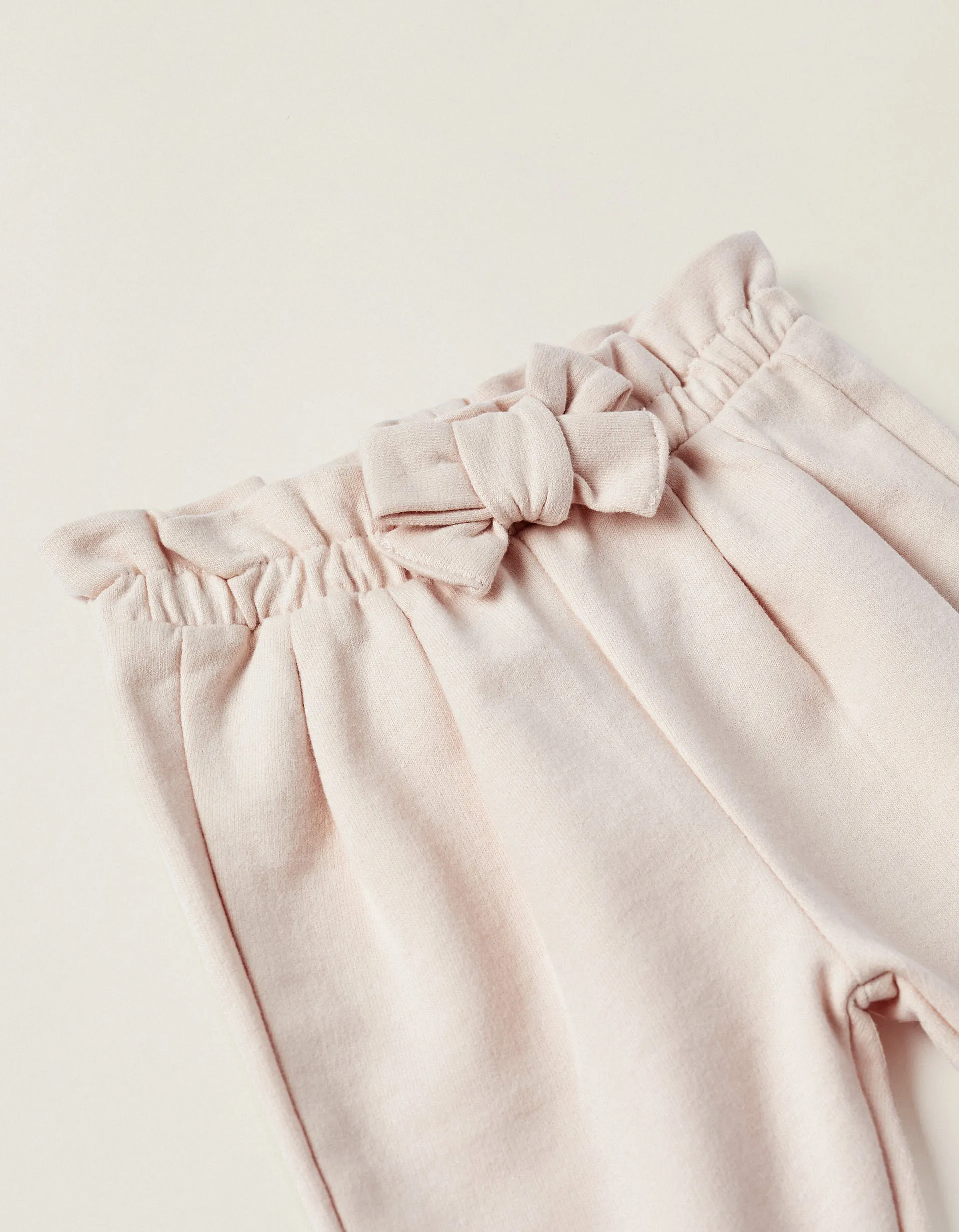 Trousers with decorative Bow for Newborn Baby Girls, Pink