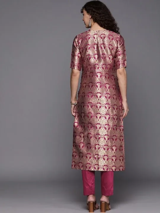 Women Floral Kurta with Trousers