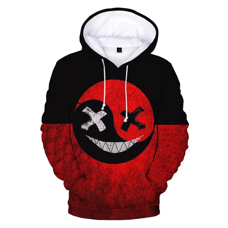 XOXO Devil Smiling Face Hoodie - Funny Graphic Pullover for Men & Women