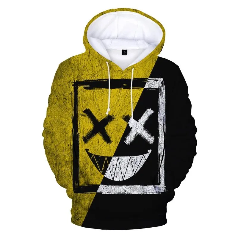 XOXO Devil Smiling Face Hoodie - Funny Graphic Pullover for Men & Women
