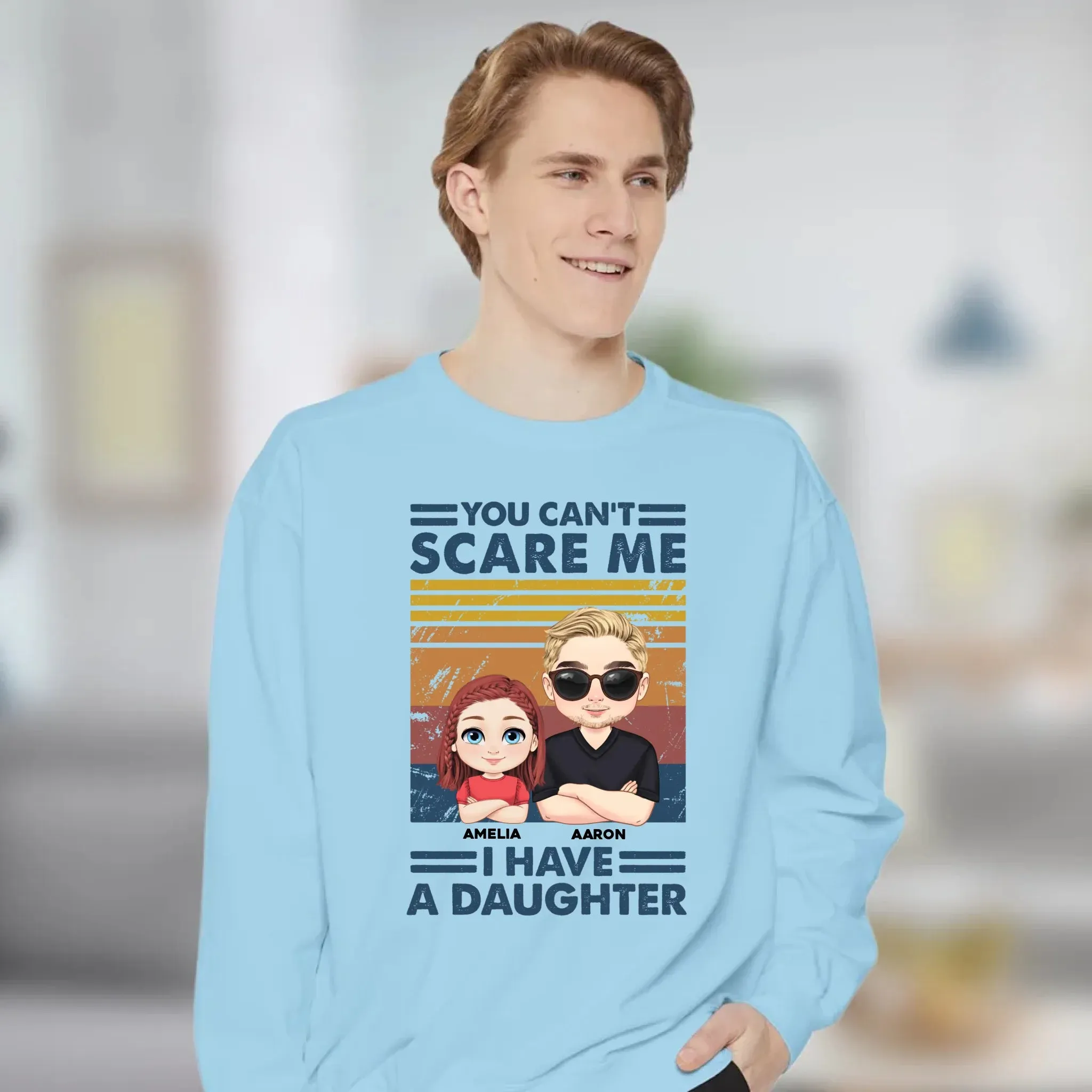You Can't Scare Me - Personalized Family Sweater