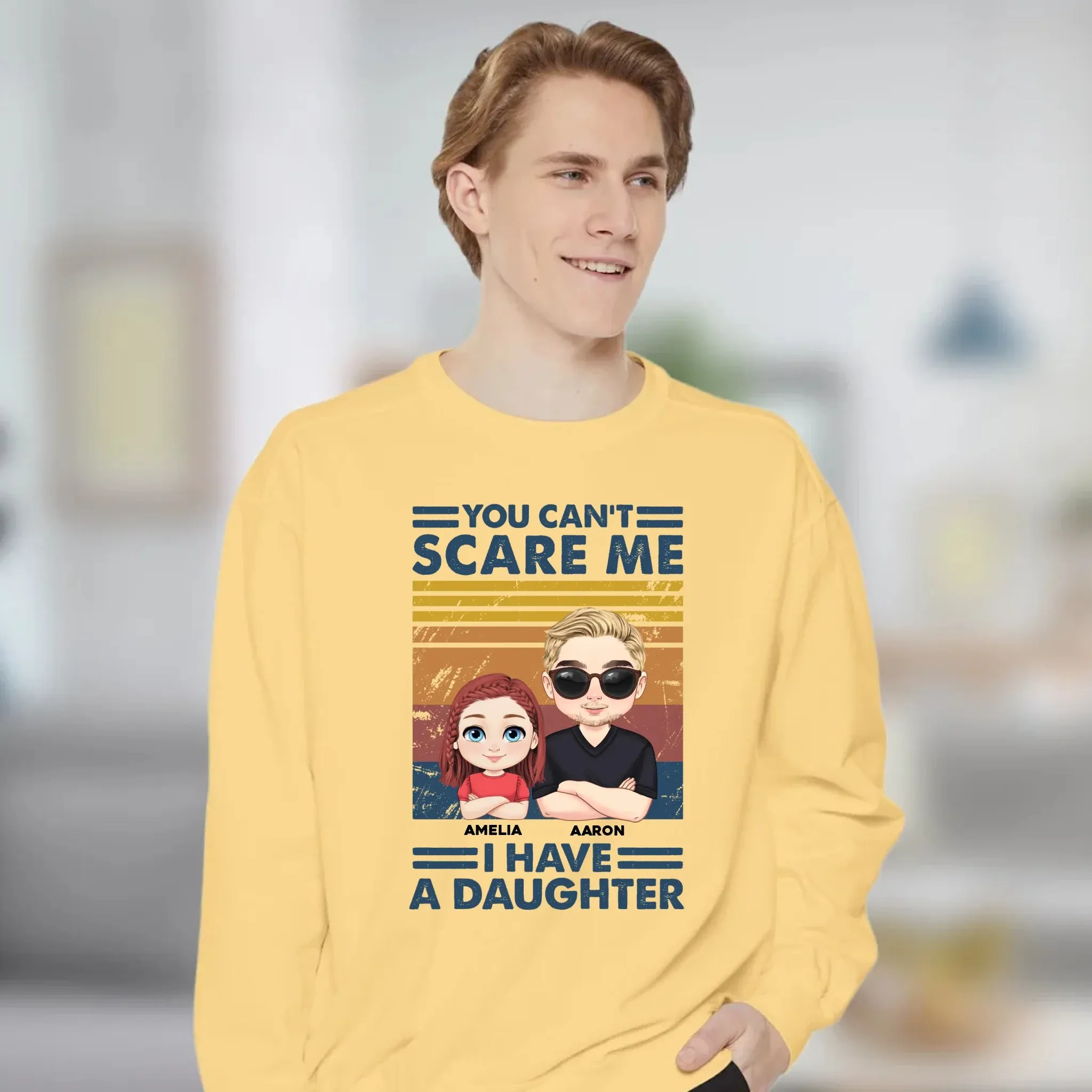 You Can't Scare Me - Personalized Family Sweater