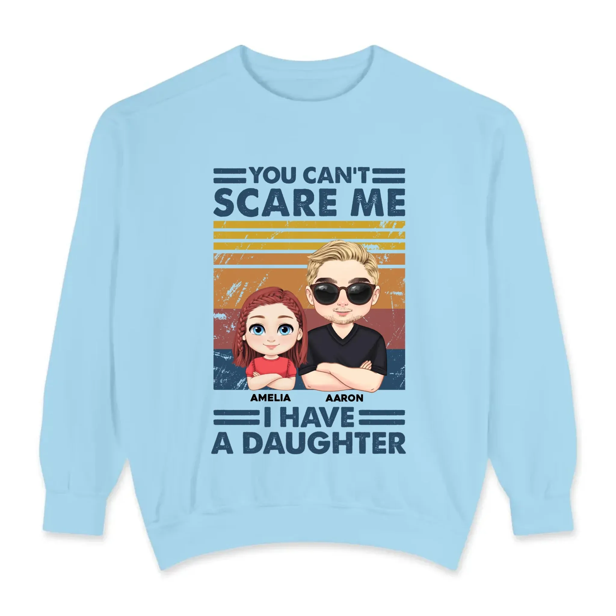 You Can't Scare Me - Personalized Family Sweater