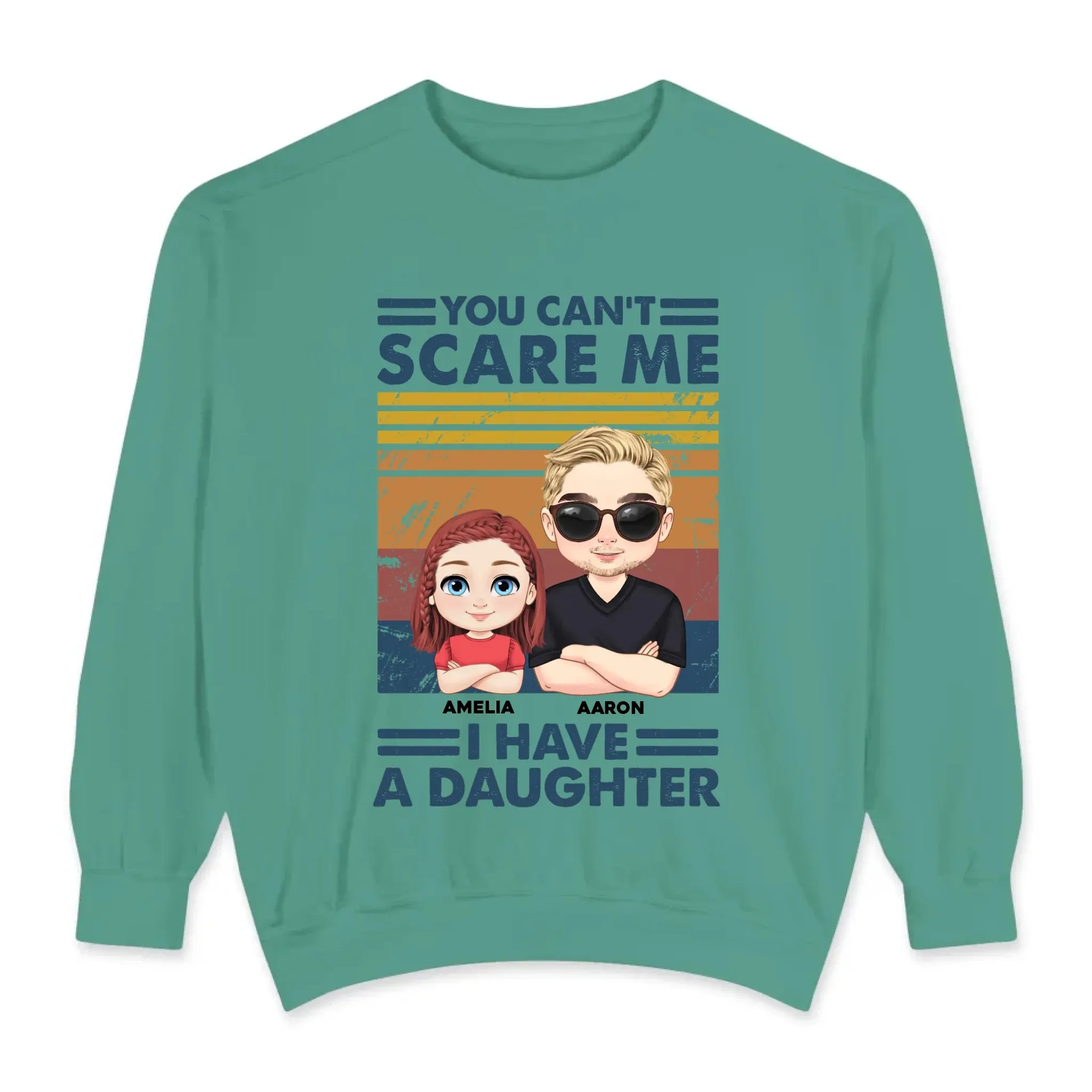 You Can't Scare Me - Personalized Family Sweater
