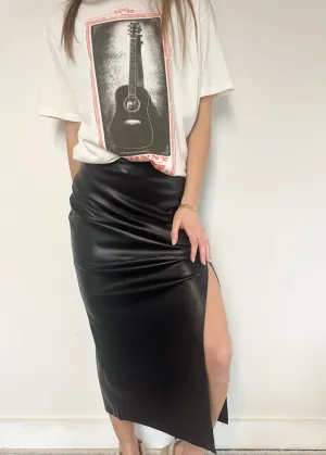 Z Supply Metropolitan Faux Leather Skirt